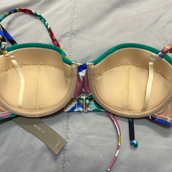J Crew Ratti Kaleidoscope Bikini Top 32B NWT - Picture 9 of 9